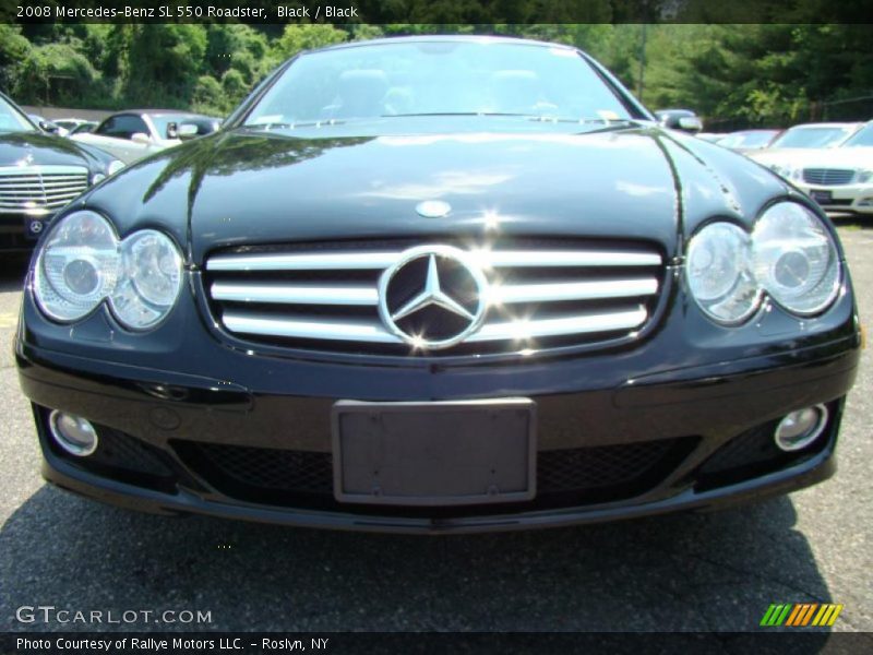 Black / Black 2008 Mercedes-Benz SL 550 Roadster
