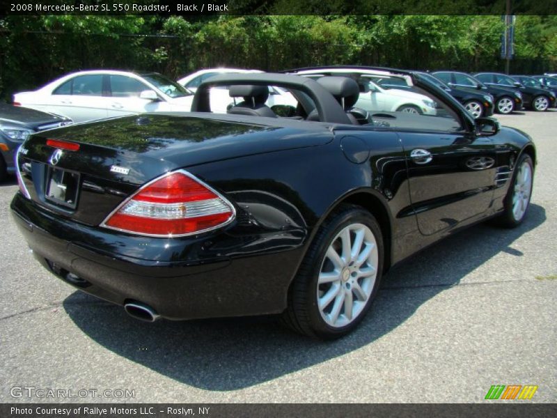 Black / Black 2008 Mercedes-Benz SL 550 Roadster