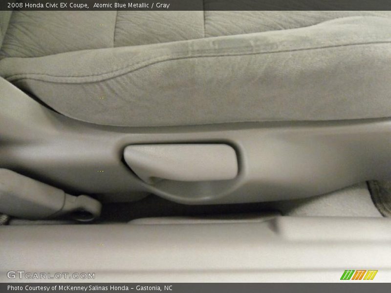 Atomic Blue Metallic / Gray 2008 Honda Civic EX Coupe