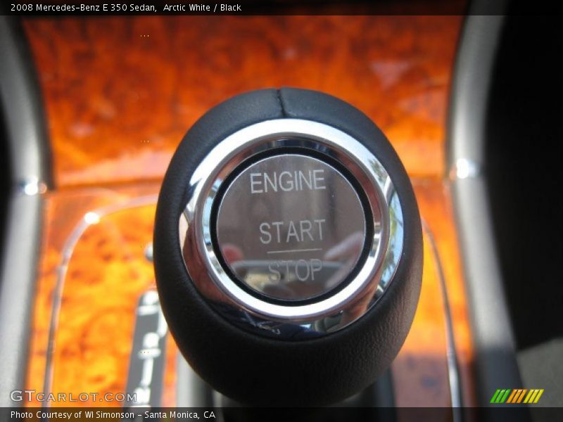 Arctic White / Black 2008 Mercedes-Benz E 350 Sedan