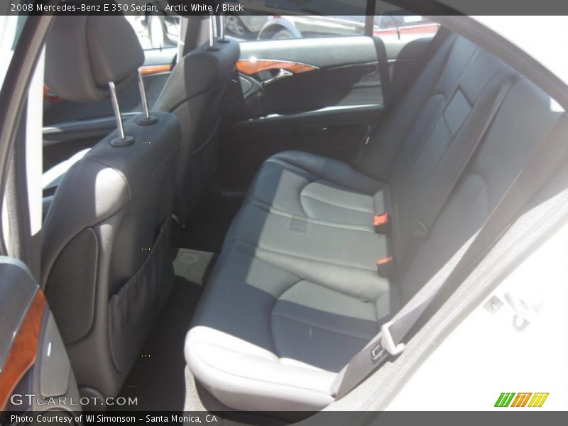 Arctic White / Black 2008 Mercedes-Benz E 350 Sedan