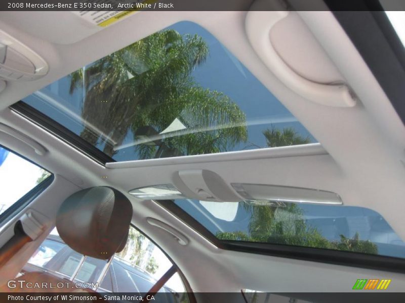 Arctic White / Black 2008 Mercedes-Benz E 350 Sedan