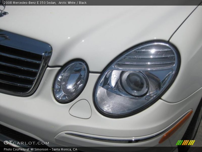 Arctic White / Black 2008 Mercedes-Benz E 350 Sedan