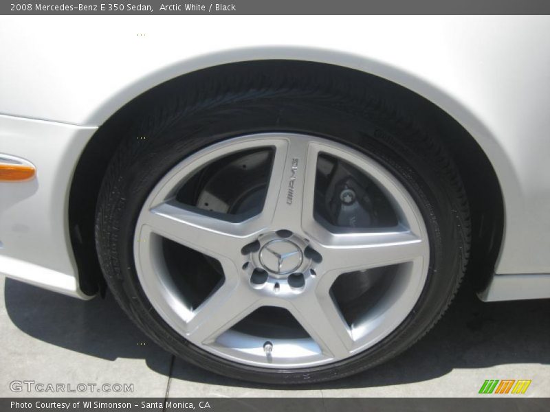 Arctic White / Black 2008 Mercedes-Benz E 350 Sedan