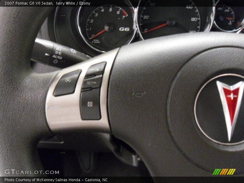 Ivory White / Ebony 2007 Pontiac G6 V6 Sedan