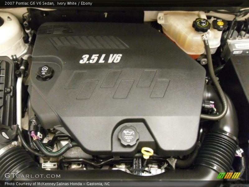 Ivory White / Ebony 2007 Pontiac G6 V6 Sedan