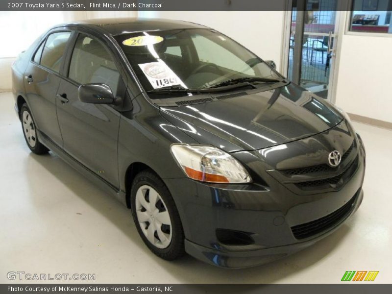 Flint Mica / Dark Charcoal 2007 Toyota Yaris S Sedan
