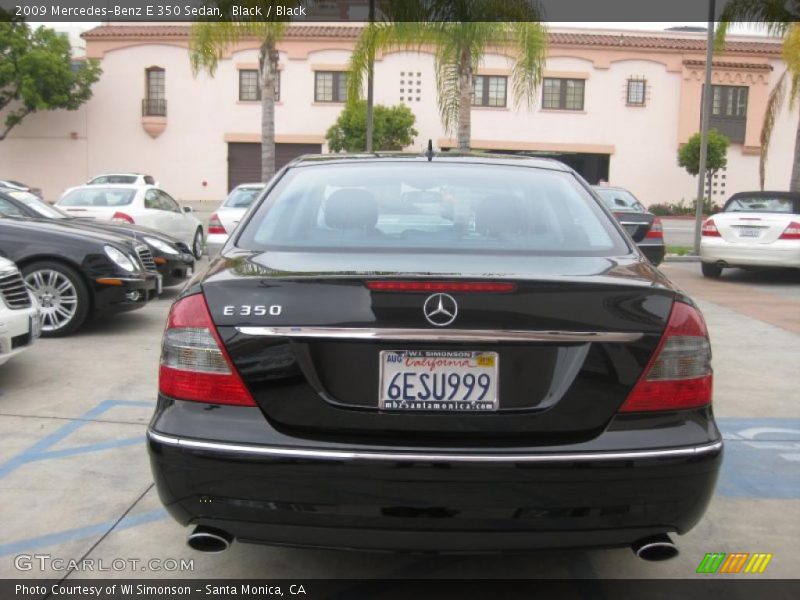Black / Black 2009 Mercedes-Benz E 350 Sedan