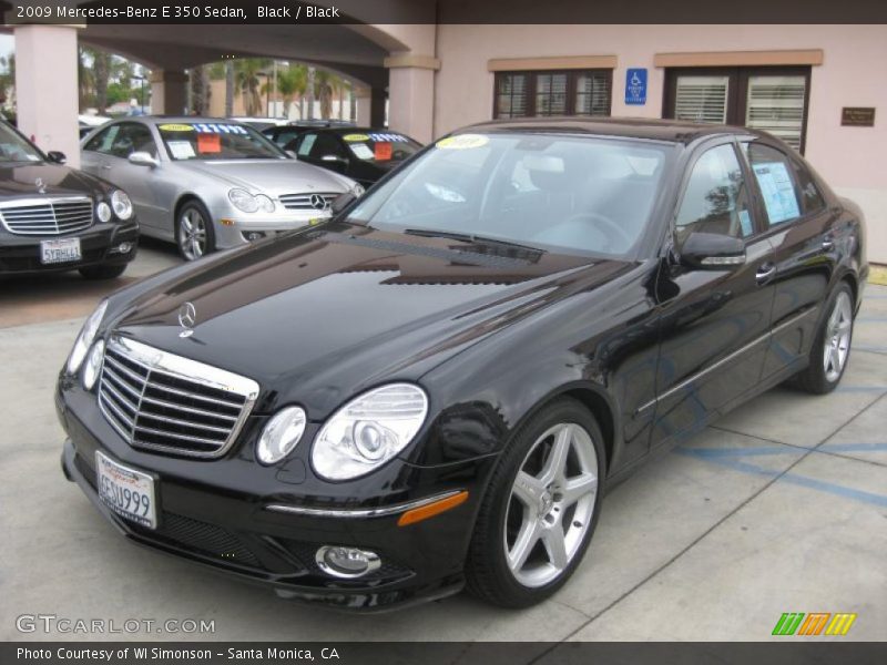 Black / Black 2009 Mercedes-Benz E 350 Sedan