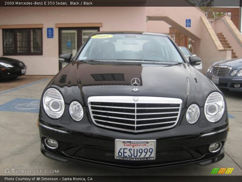 Black / Black 2009 Mercedes-Benz E 350 Sedan