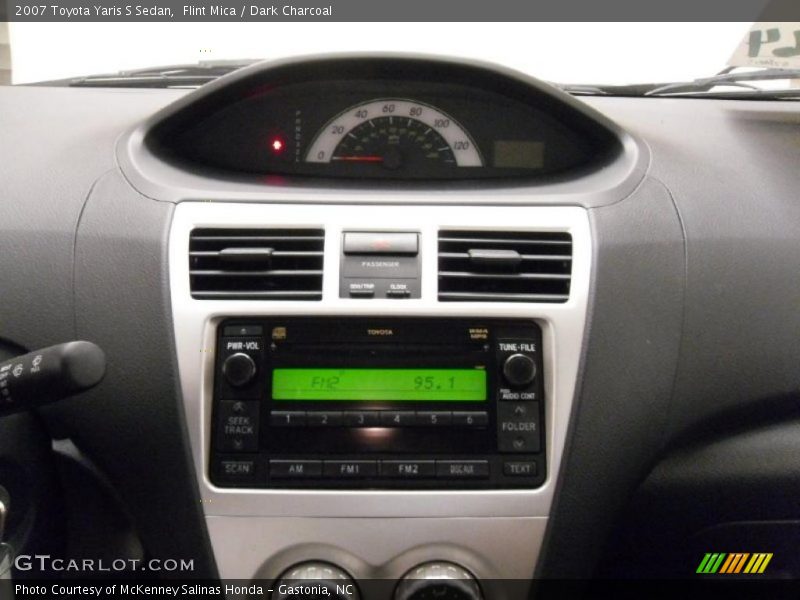Flint Mica / Dark Charcoal 2007 Toyota Yaris S Sedan