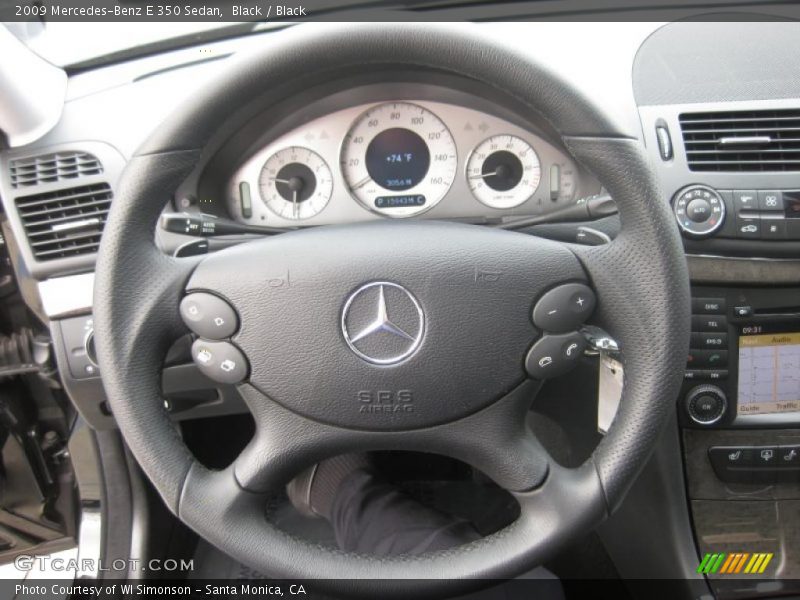 Black / Black 2009 Mercedes-Benz E 350 Sedan