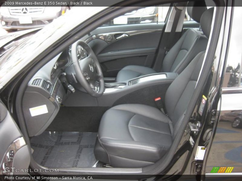 Black / Black 2009 Mercedes-Benz E 350 Sedan