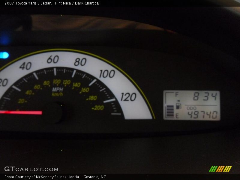 Flint Mica / Dark Charcoal 2007 Toyota Yaris S Sedan