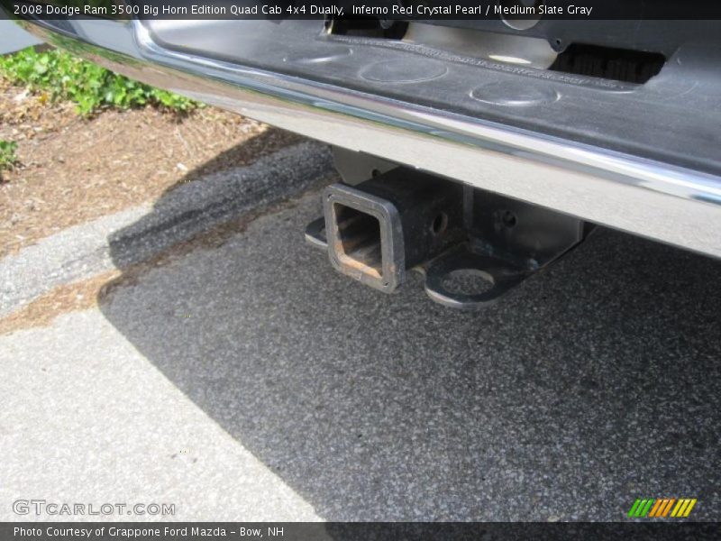 Inferno Red Crystal Pearl / Medium Slate Gray 2008 Dodge Ram 3500 Big Horn Edition Quad Cab 4x4 Dually