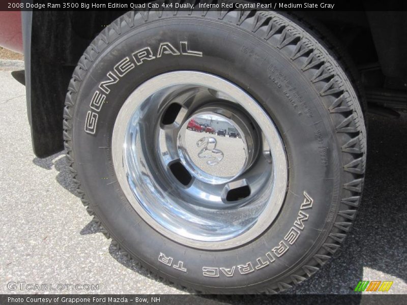 Inferno Red Crystal Pearl / Medium Slate Gray 2008 Dodge Ram 3500 Big Horn Edition Quad Cab 4x4 Dually
