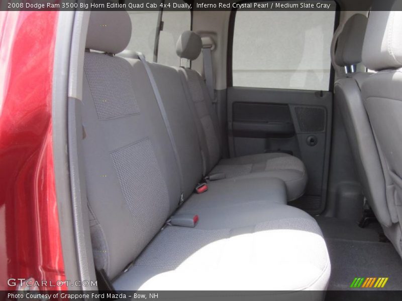 Inferno Red Crystal Pearl / Medium Slate Gray 2008 Dodge Ram 3500 Big Horn Edition Quad Cab 4x4 Dually