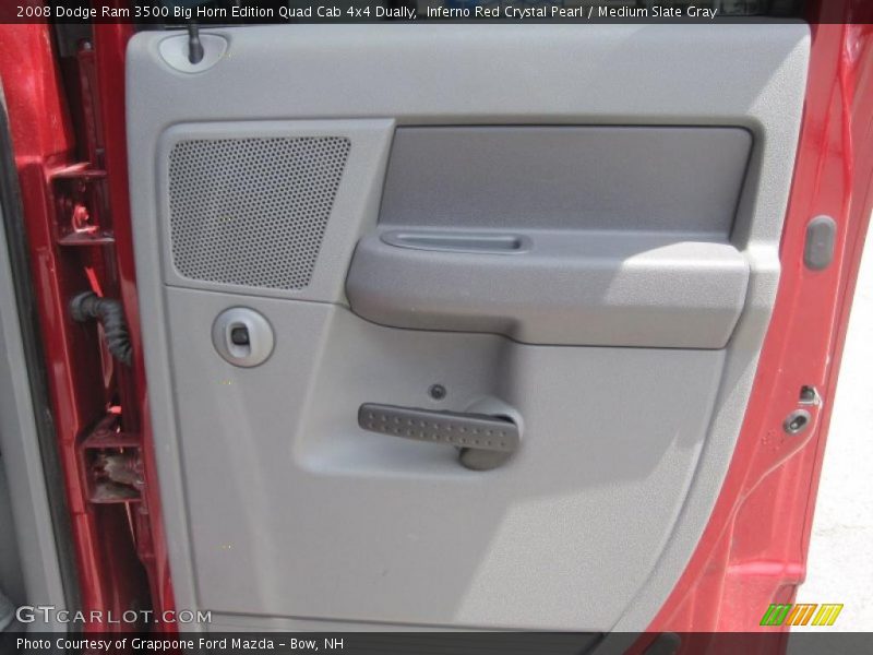 Inferno Red Crystal Pearl / Medium Slate Gray 2008 Dodge Ram 3500 Big Horn Edition Quad Cab 4x4 Dually