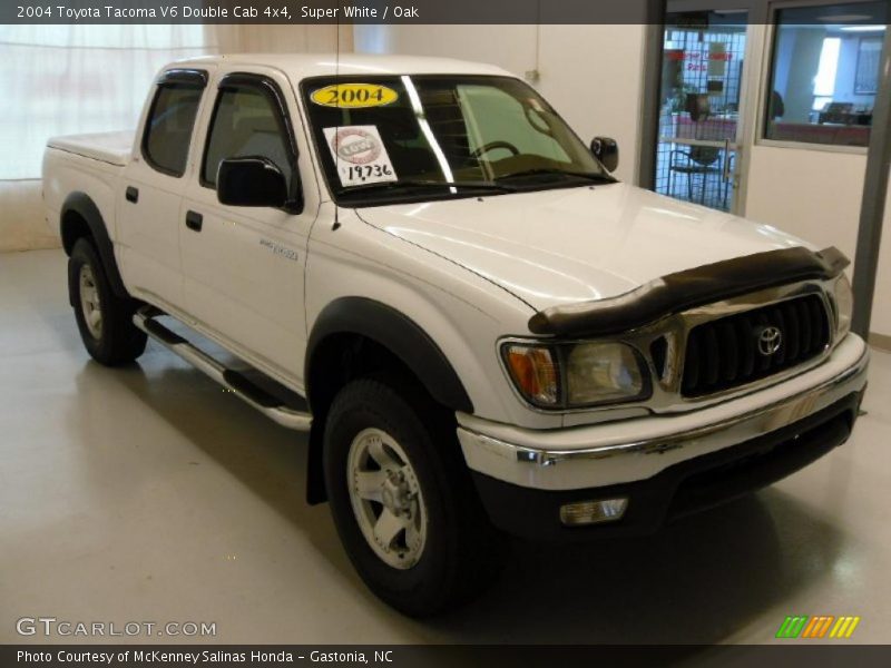 Super White / Oak 2004 Toyota Tacoma V6 Double Cab 4x4