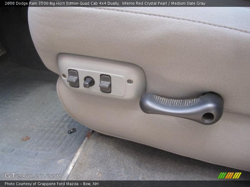 Inferno Red Crystal Pearl / Medium Slate Gray 2008 Dodge Ram 3500 Big Horn Edition Quad Cab 4x4 Dually