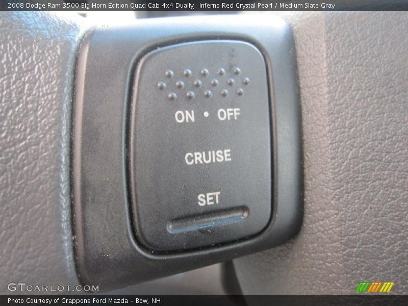 Inferno Red Crystal Pearl / Medium Slate Gray 2008 Dodge Ram 3500 Big Horn Edition Quad Cab 4x4 Dually