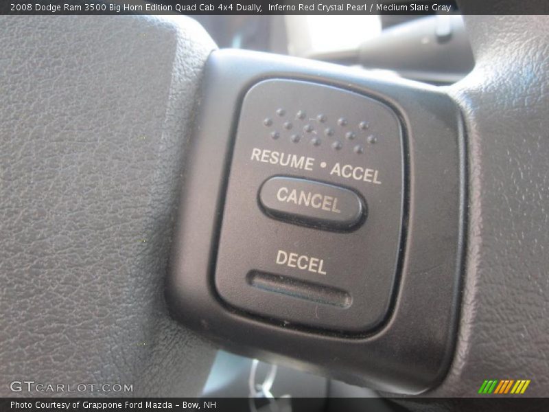Inferno Red Crystal Pearl / Medium Slate Gray 2008 Dodge Ram 3500 Big Horn Edition Quad Cab 4x4 Dually
