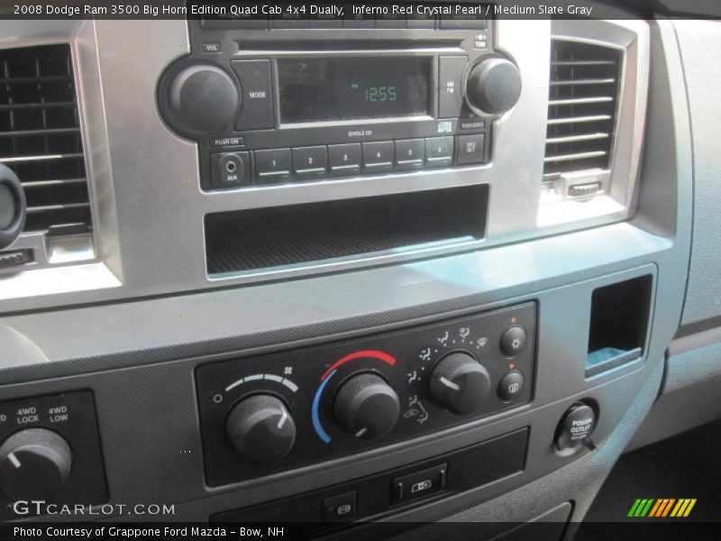 Inferno Red Crystal Pearl / Medium Slate Gray 2008 Dodge Ram 3500 Big Horn Edition Quad Cab 4x4 Dually