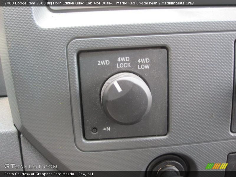 Inferno Red Crystal Pearl / Medium Slate Gray 2008 Dodge Ram 3500 Big Horn Edition Quad Cab 4x4 Dually