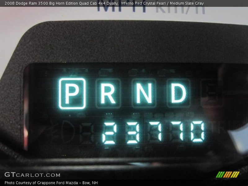 Inferno Red Crystal Pearl / Medium Slate Gray 2008 Dodge Ram 3500 Big Horn Edition Quad Cab 4x4 Dually