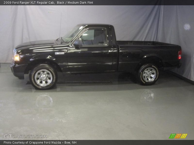 Black / Medium Dark Flint 2009 Ford Ranger XLT Regular Cab