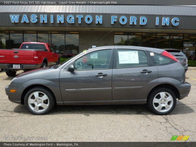 Liquid Grey Metallic / Charcoal/Light Flint 2007 Ford Focus ZX5 SES Hatchback