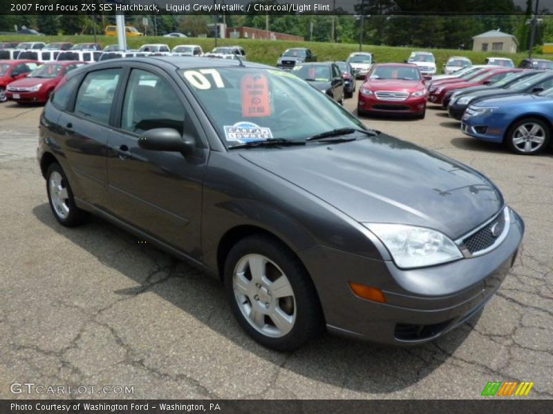 Liquid Grey Metallic / Charcoal/Light Flint 2007 Ford Focus ZX5 SES Hatchback