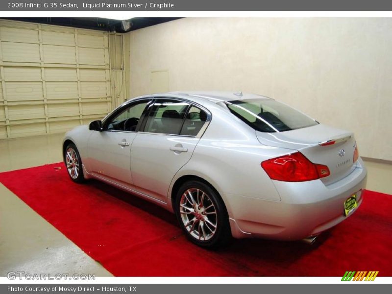 Liquid Platinum Silver / Graphite 2008 Infiniti G 35 Sedan