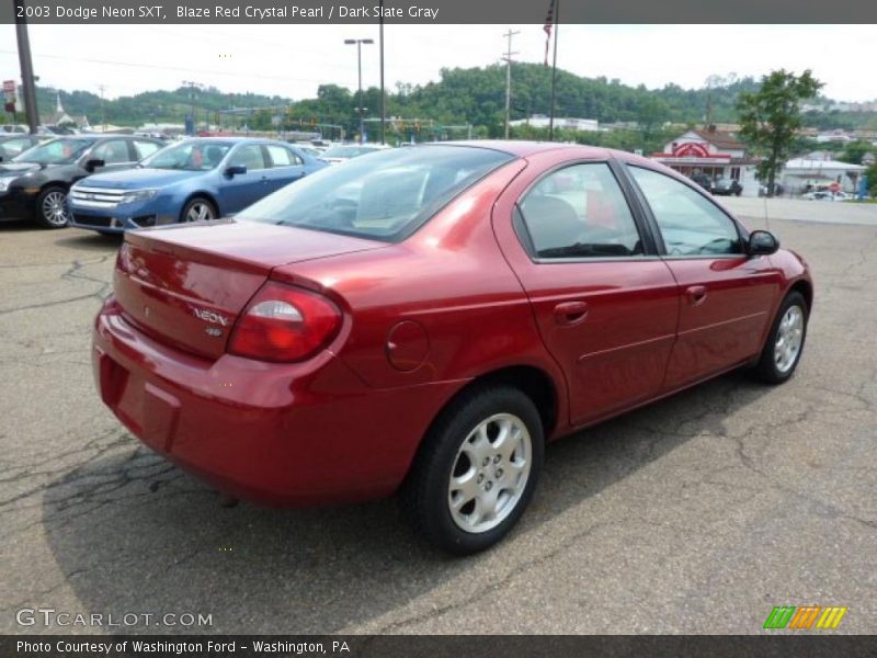 Blaze Red Crystal Pearl / Dark Slate Gray 2003 Dodge Neon SXT