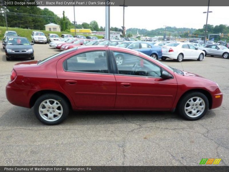 Blaze Red Crystal Pearl / Dark Slate Gray 2003 Dodge Neon SXT