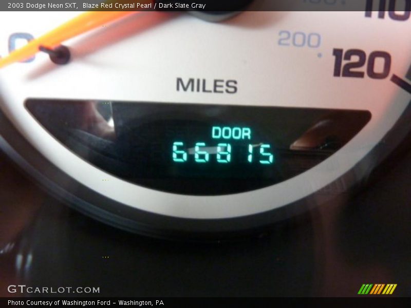 Blaze Red Crystal Pearl / Dark Slate Gray 2003 Dodge Neon SXT