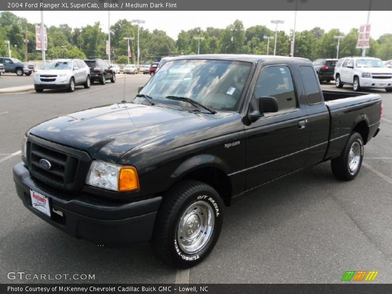 Black / Medium Dark Flint 2004 Ford Ranger XL SuperCab