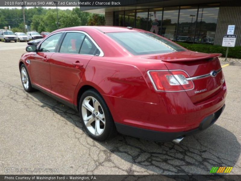 Red Candy Metallic / Charcoal Black 2010 Ford Taurus SHO AWD