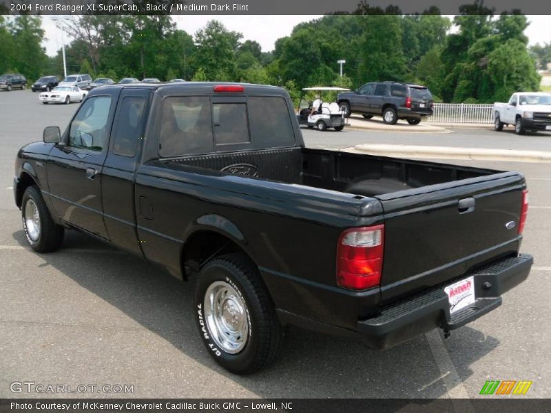 Black / Medium Dark Flint 2004 Ford Ranger XL SuperCab