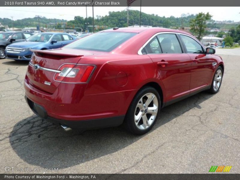 Red Candy Metallic / Charcoal Black 2010 Ford Taurus SHO AWD