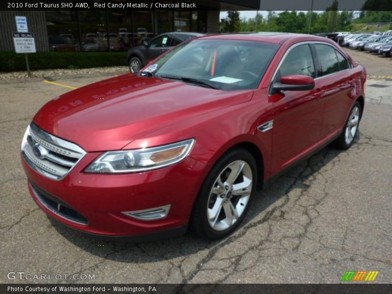 Red Candy Metallic / Charcoal Black 2010 Ford Taurus SHO AWD