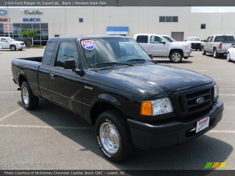 Black / Medium Dark Flint 2004 Ford Ranger XL SuperCab
