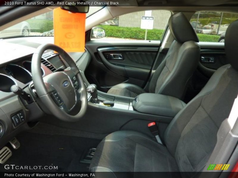 Red Candy Metallic / Charcoal Black 2010 Ford Taurus SHO AWD