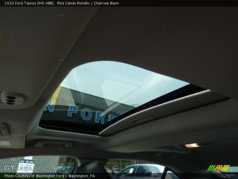 Red Candy Metallic / Charcoal Black 2010 Ford Taurus SHO AWD