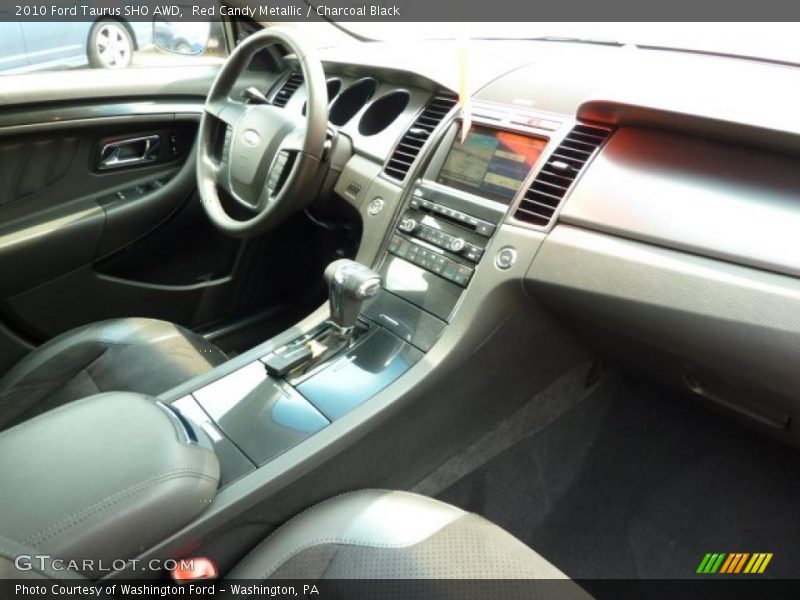Red Candy Metallic / Charcoal Black 2010 Ford Taurus SHO AWD