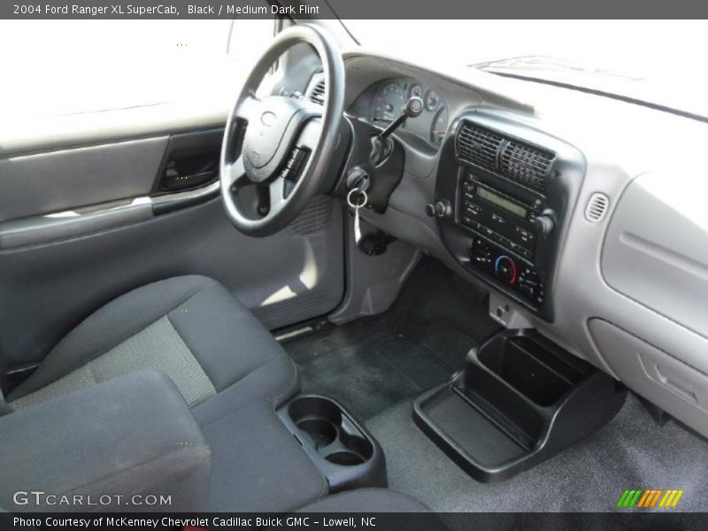 Black / Medium Dark Flint 2004 Ford Ranger XL SuperCab