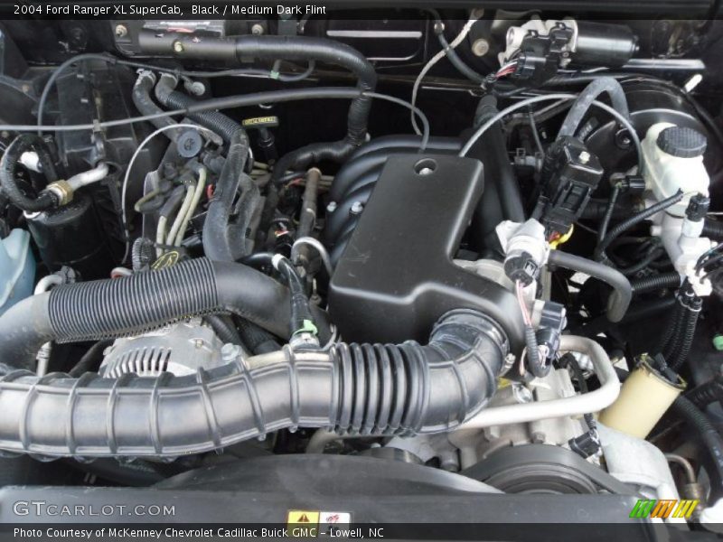 Black / Medium Dark Flint 2004 Ford Ranger XL SuperCab