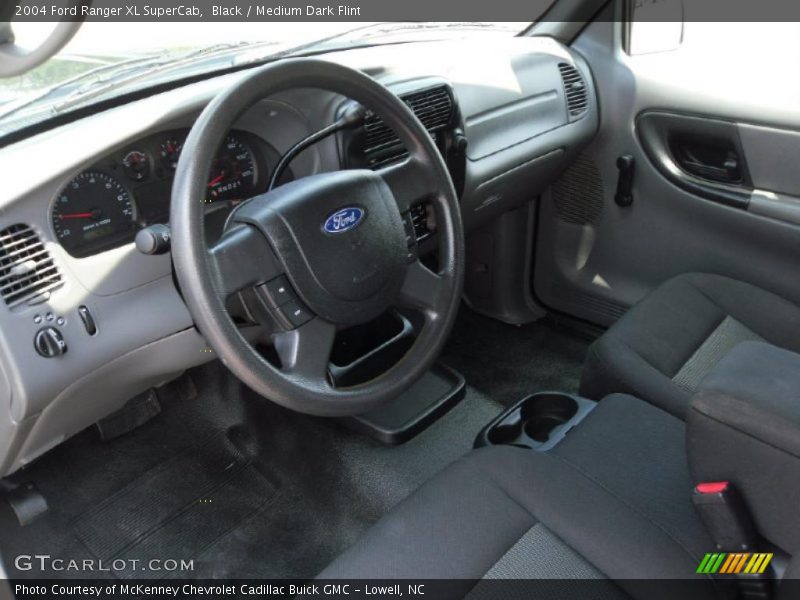 Black / Medium Dark Flint 2004 Ford Ranger XL SuperCab