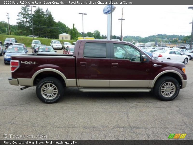 Royal Red Metallic / Chaparral Leather/Camel 2009 Ford F150 King Ranch SuperCrew 4x4