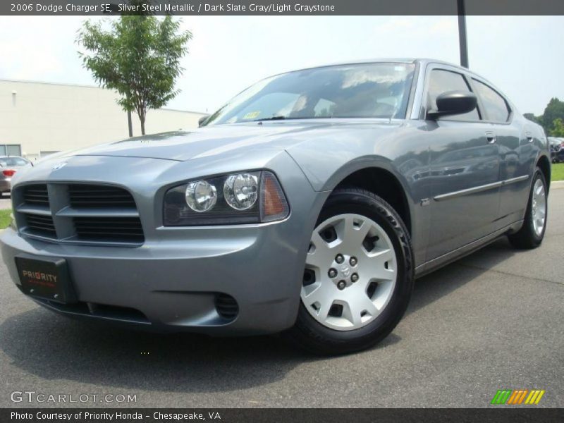 Silver Steel Metallic / Dark Slate Gray/Light Graystone 2006 Dodge Charger SE